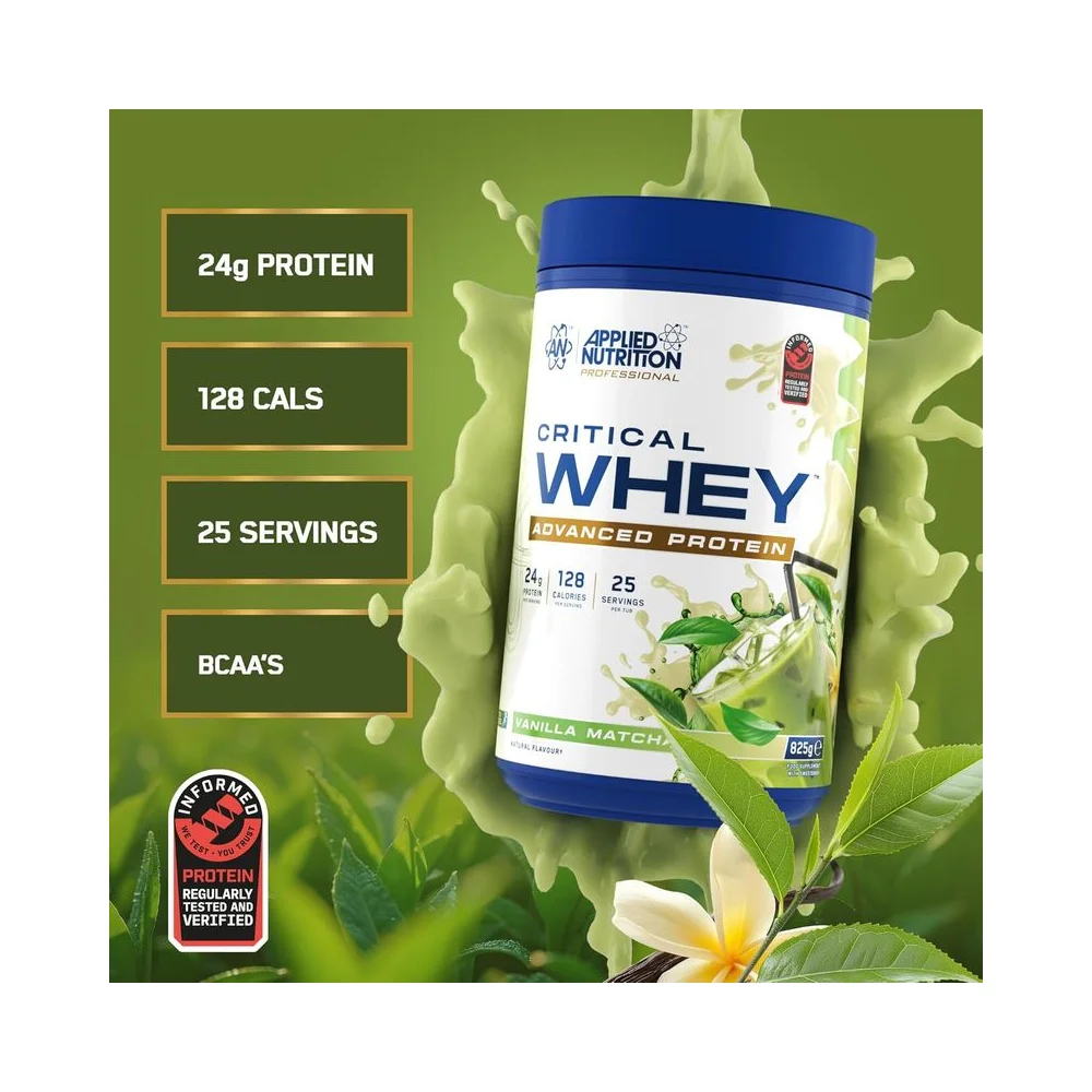 Applied Nutrition Critical Whey Vanilla Matcha 825g 4