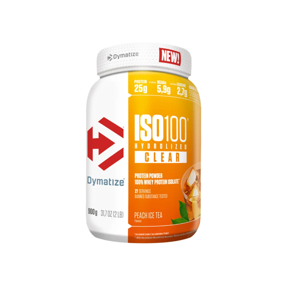 Dymatize Iso 100 Hydrolized Clear 900g Peach Ice Tea
