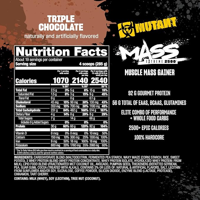 Mutant Mass Extreme 2500 Triple Chocolate 2720g 2