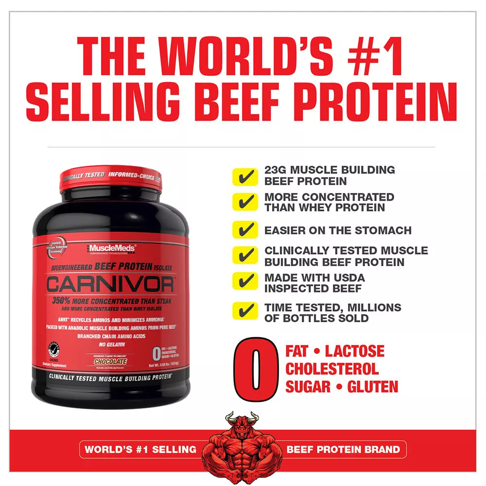MuscleMeds Carnivor Chocolate 3390g 3