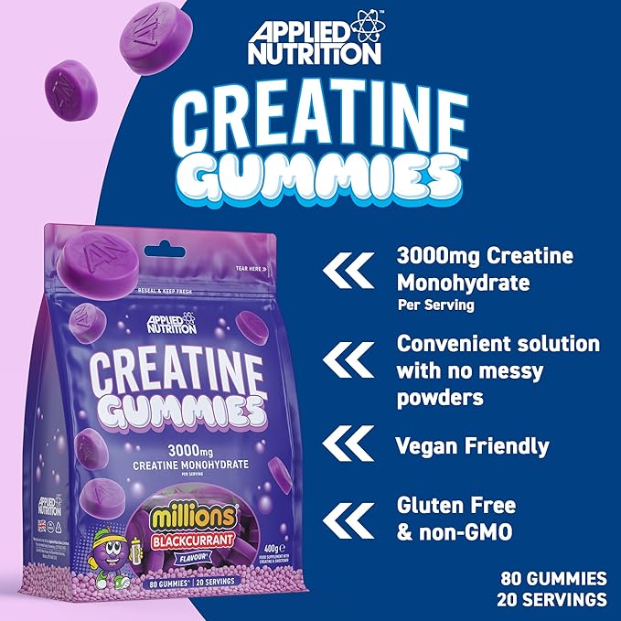 Applied Nutrition Creatine Gummies Blackcurrant 80 Gummies 3