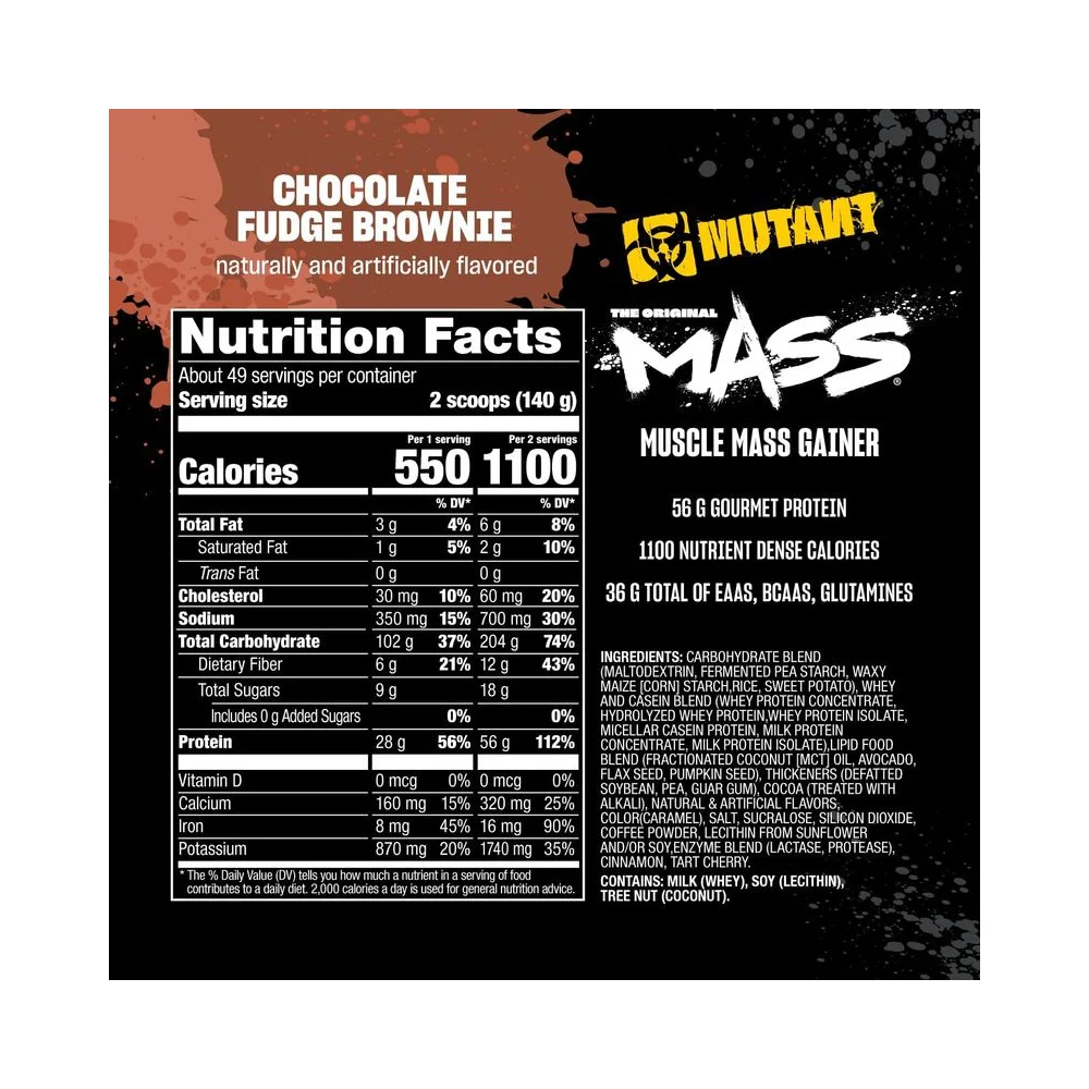 Mutant Mass Chocolate Fudge Brownie 2270g 2