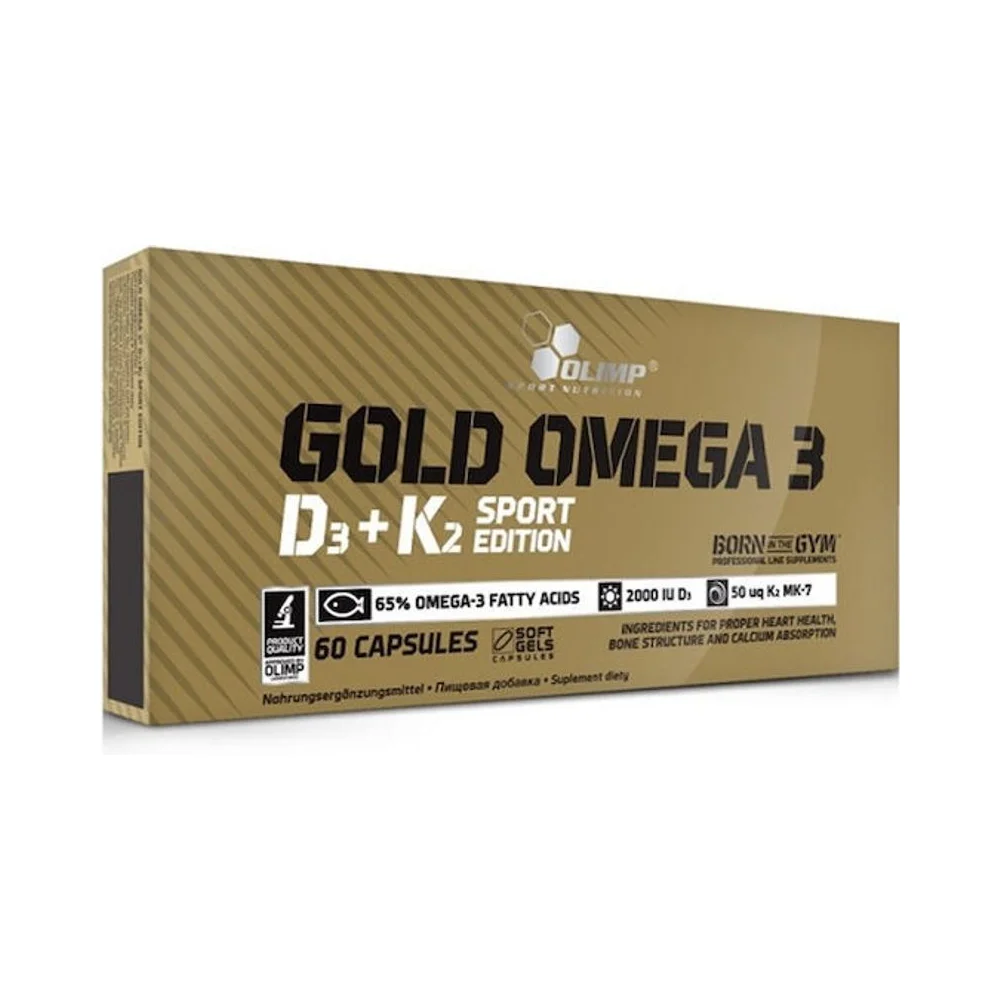 Olimp Gold Omega 3 D3+K2 Sport Edition 60 capsule