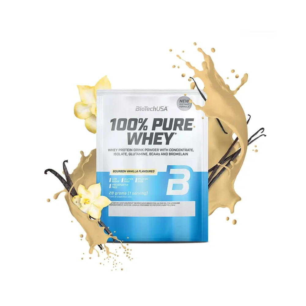 BioTech USA 100% Pure Whey  Bourbon Vanila 28g 3