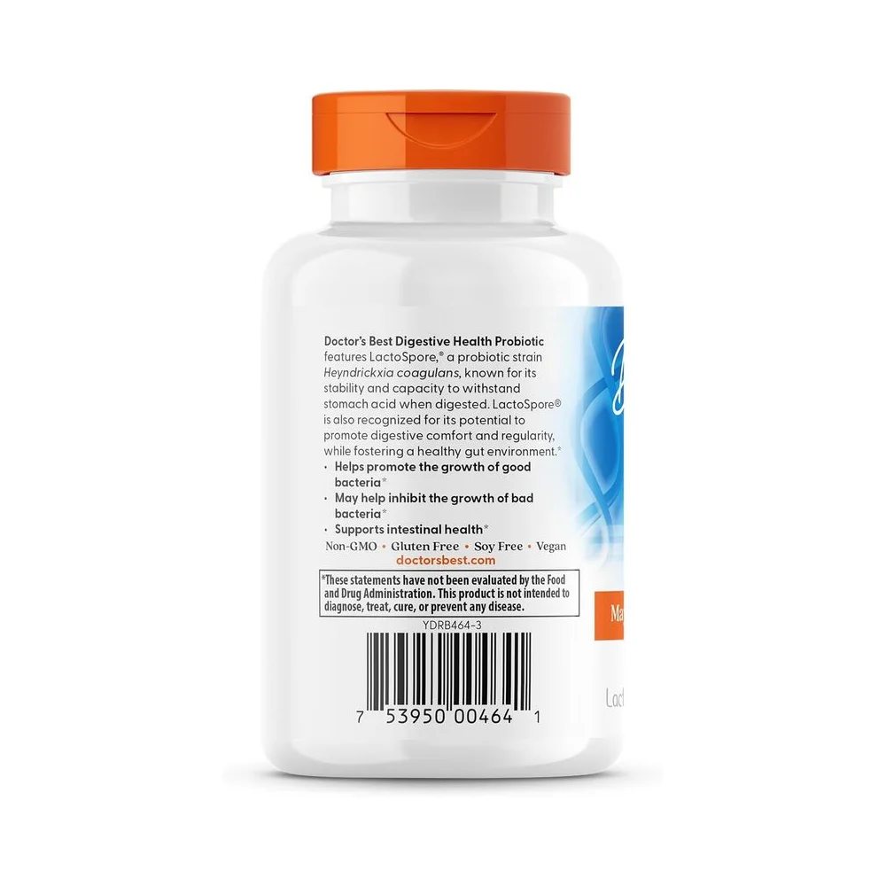 Doctor's Best Digestive Health Probiotic 2 Bilion with LactoSpore 60vcaps 3