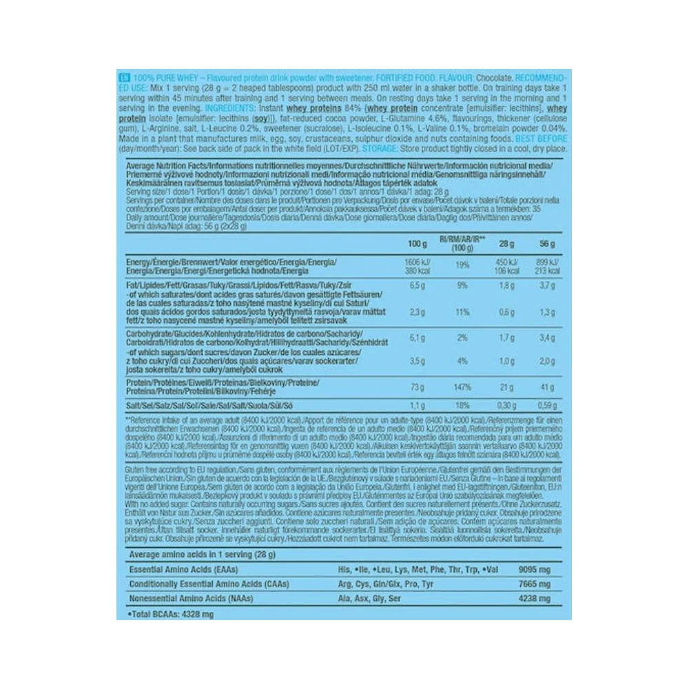 BioTech USA 100% Pure Whey Ciocolată 28g 2