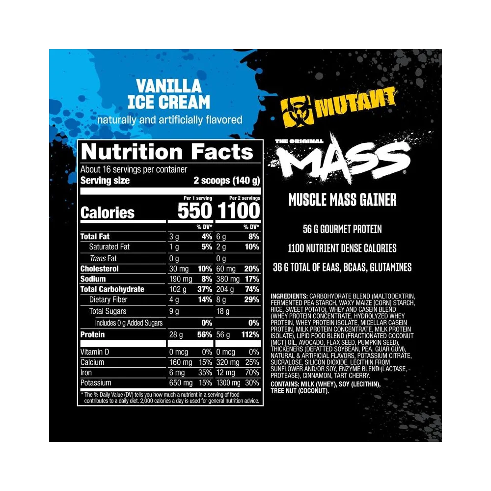 Mutant Mass Vanilla Ice Cream 2270g 2