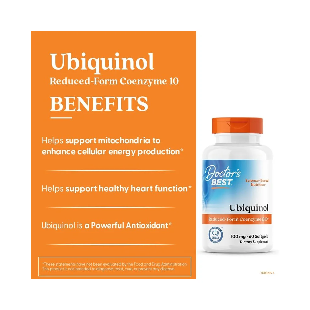 Doctor's Best Ubiquinol with Kaneka 100mg 60 softgel 4
