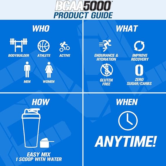 Evlution Nutrition BCAA 5000 BlueRazz 240g 4