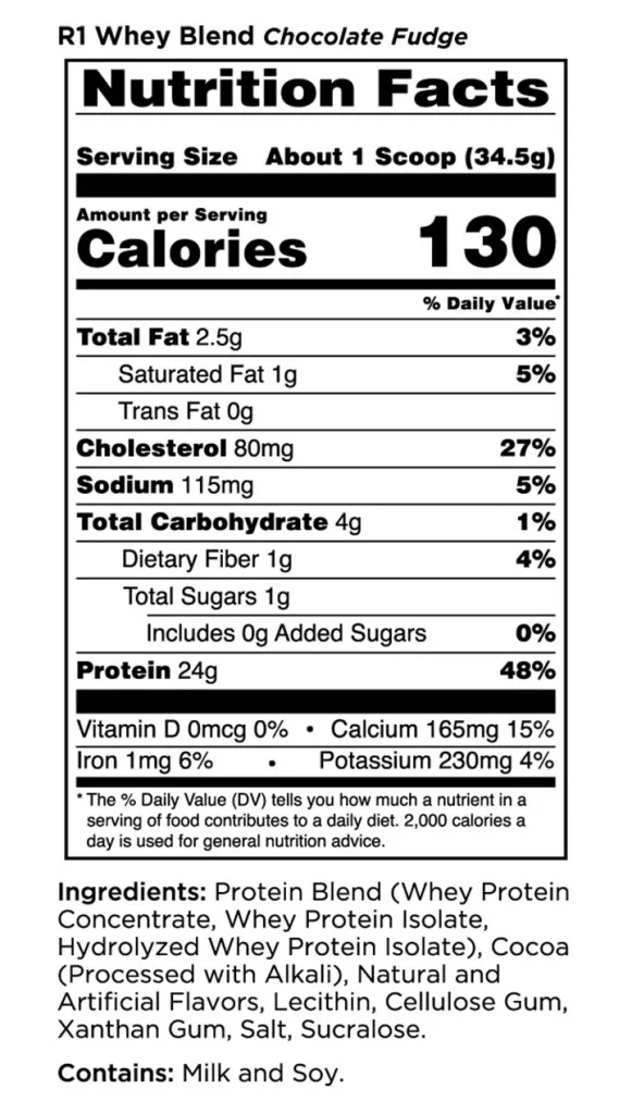 Rule 1 Whey Blend Chocolate Fudge 2.28kg 2
