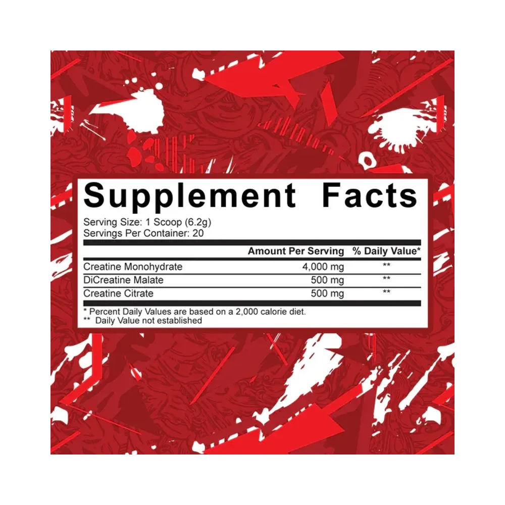 5% Nutrition Creatine Code Red Fruit Punch 124g 2