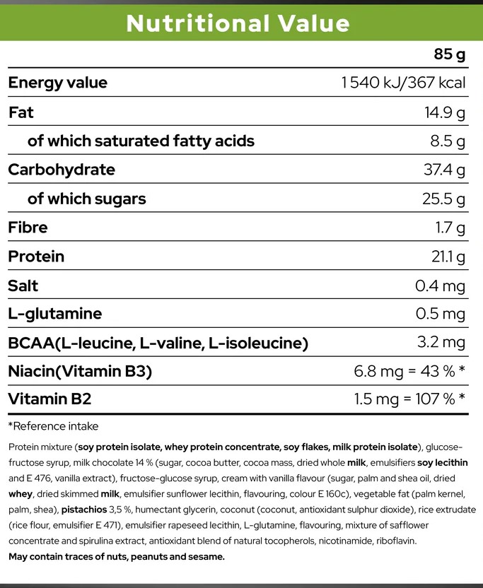 Nutrend Excelent 25% Protein Bar 85g Dubai Chocolate 2