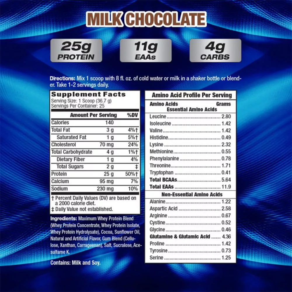 MHP Maximum Whey Milk Chocolate 2275g 3