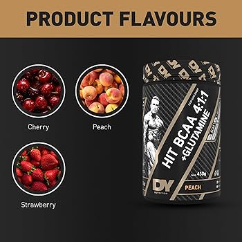 Dorian Yates Hit BCAA 4:1:1+ Glutamine Strawberry 450g 2