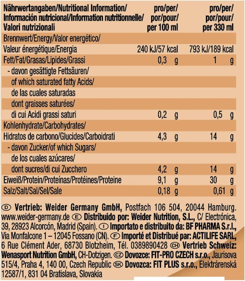 Weider Protein Shake Low Carb 330ml Ciocolata 2