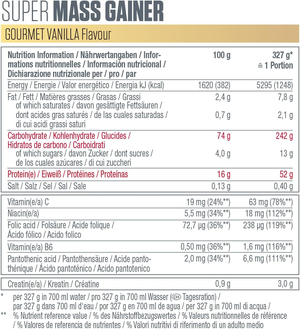 Dymatize Super Mass Gainer Gourmet Vanilla 2.9kg 2