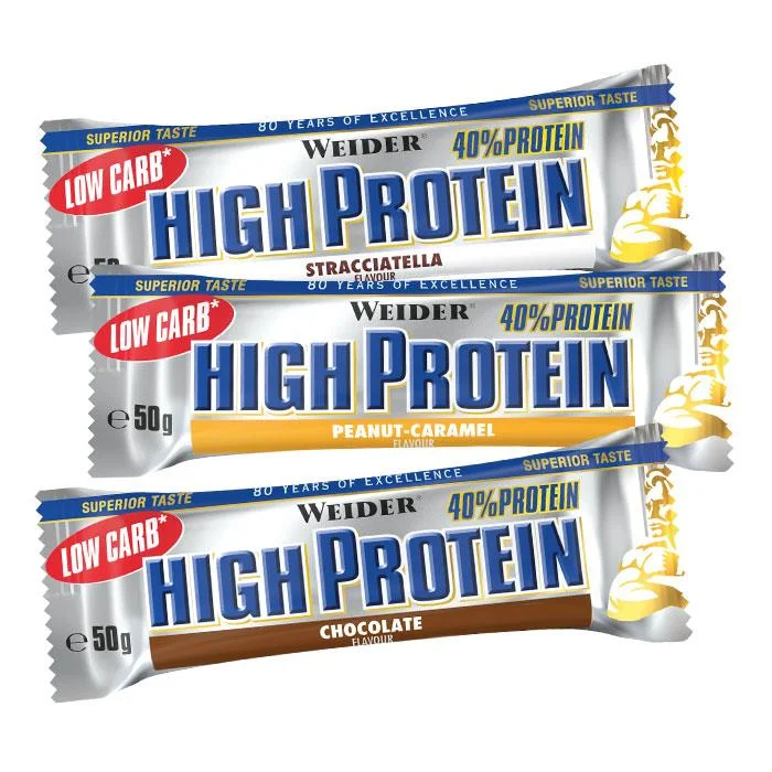 Weider Low Carbs High Protein Bar Ciocolata 50g 3