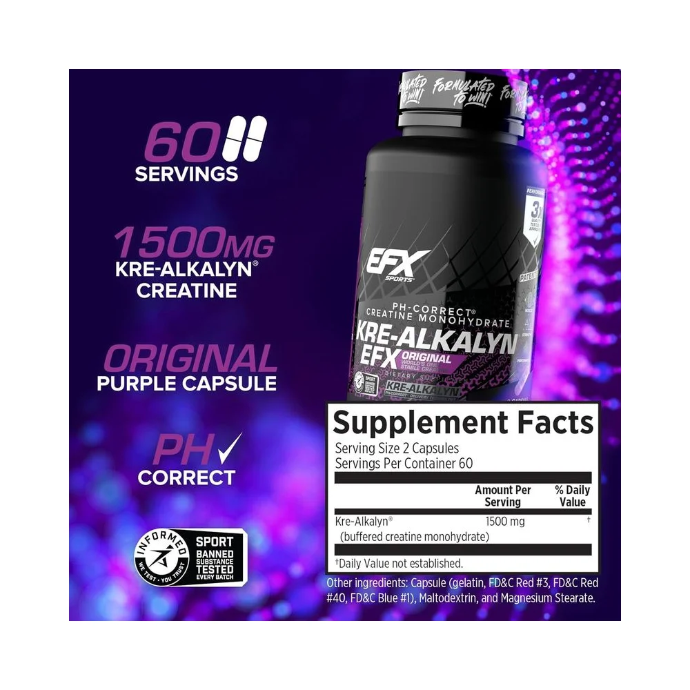 Efx Sports Krea-Alkalin 120 capsule 5