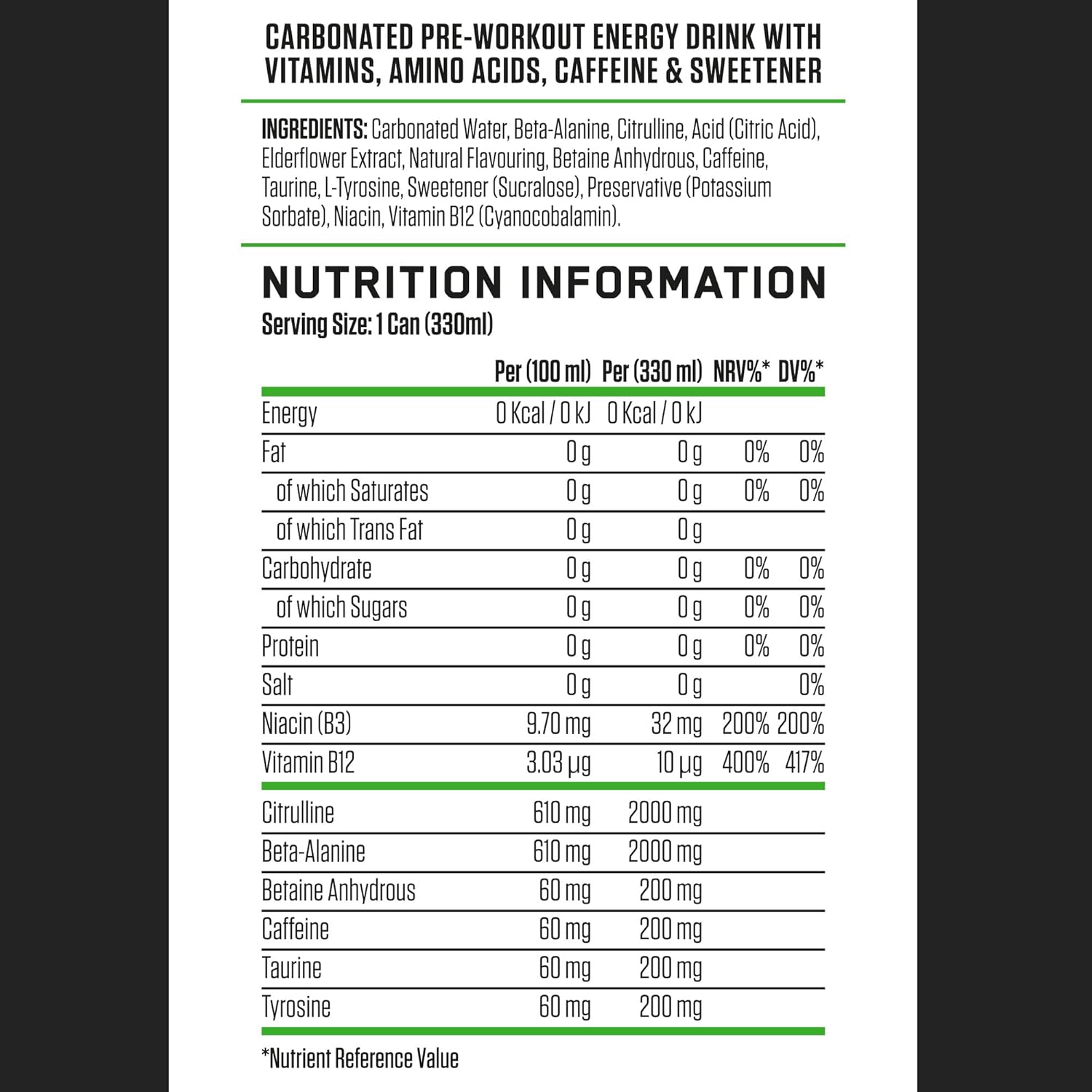 Applied Nutrition Abe Energy Drink Apple Burst 330ml 2
