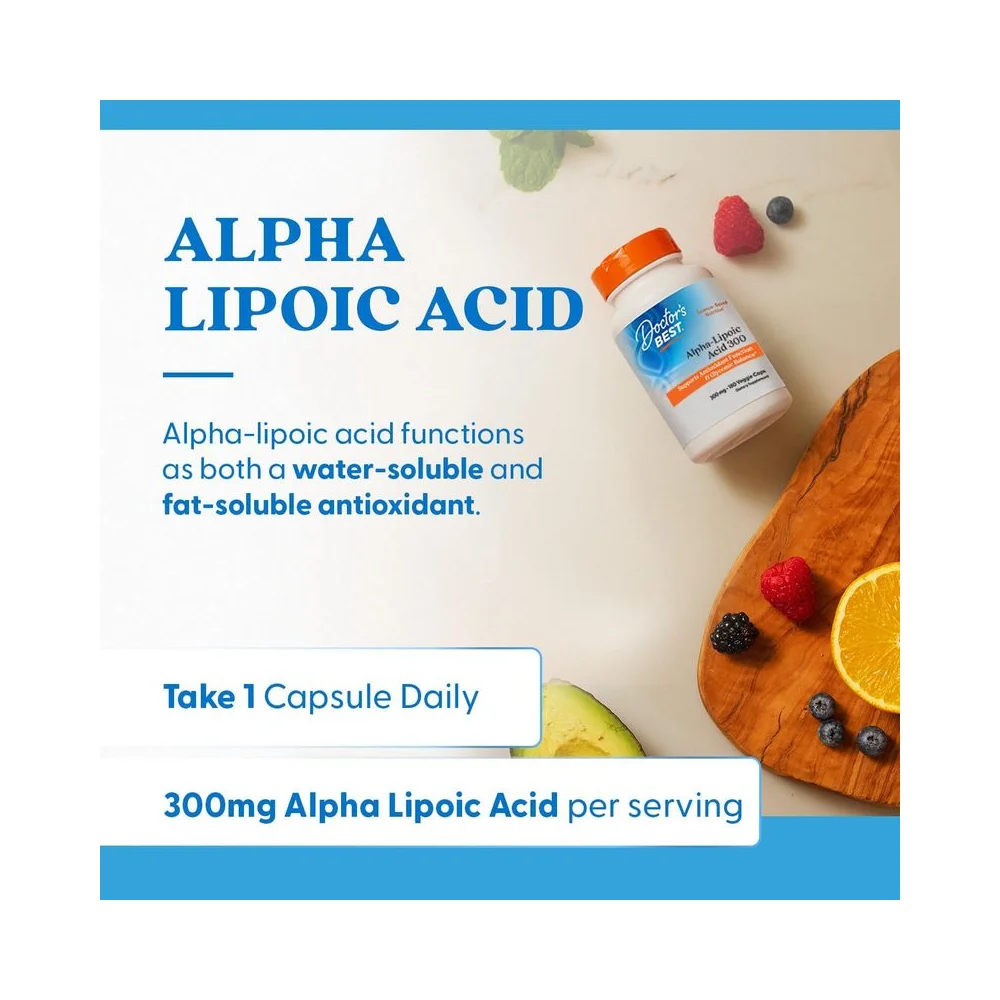 Doctor's Best Alpha-Lipoic Acid 300mg 180 vcaps 3