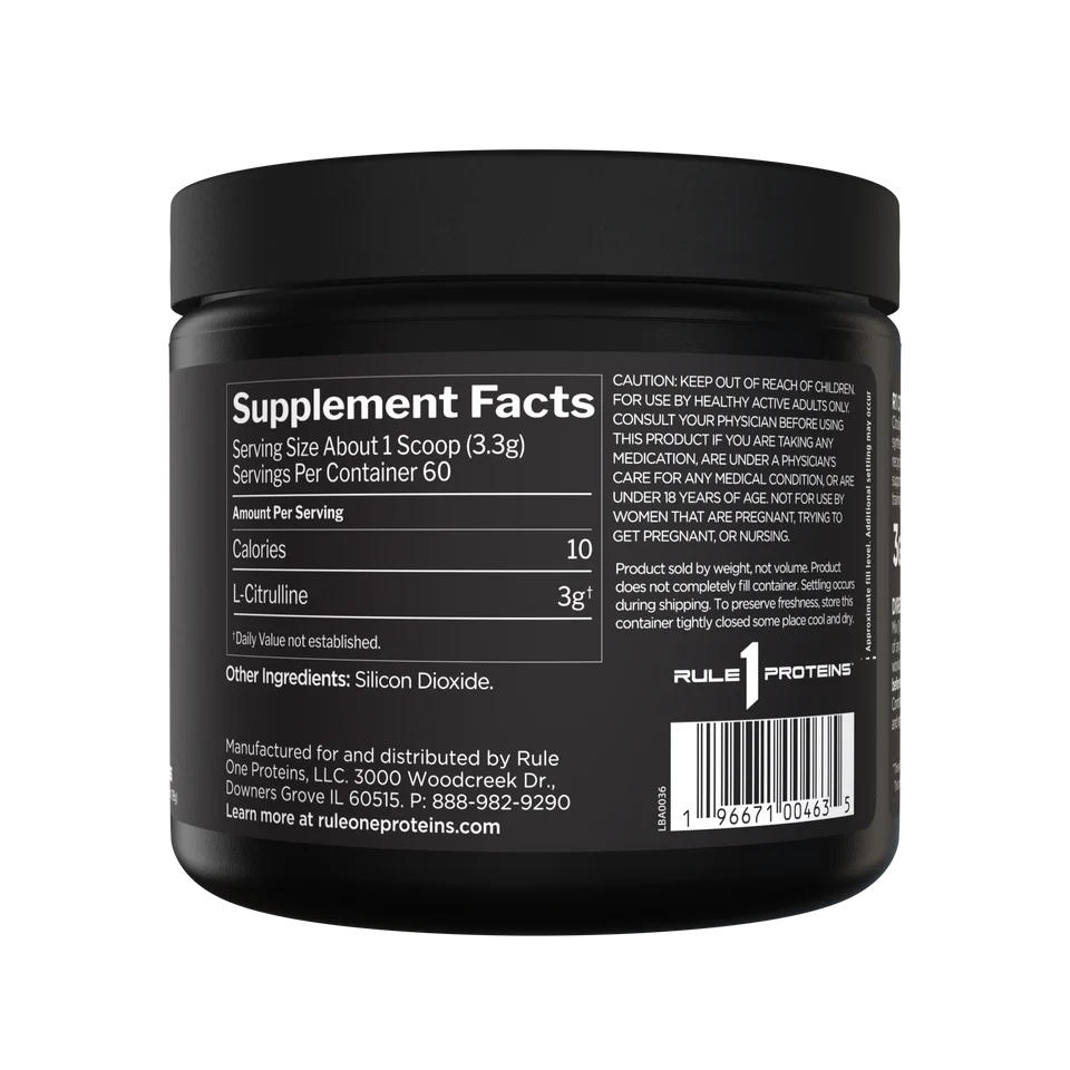 Rule 1 Citruline Unflavored 198g 2