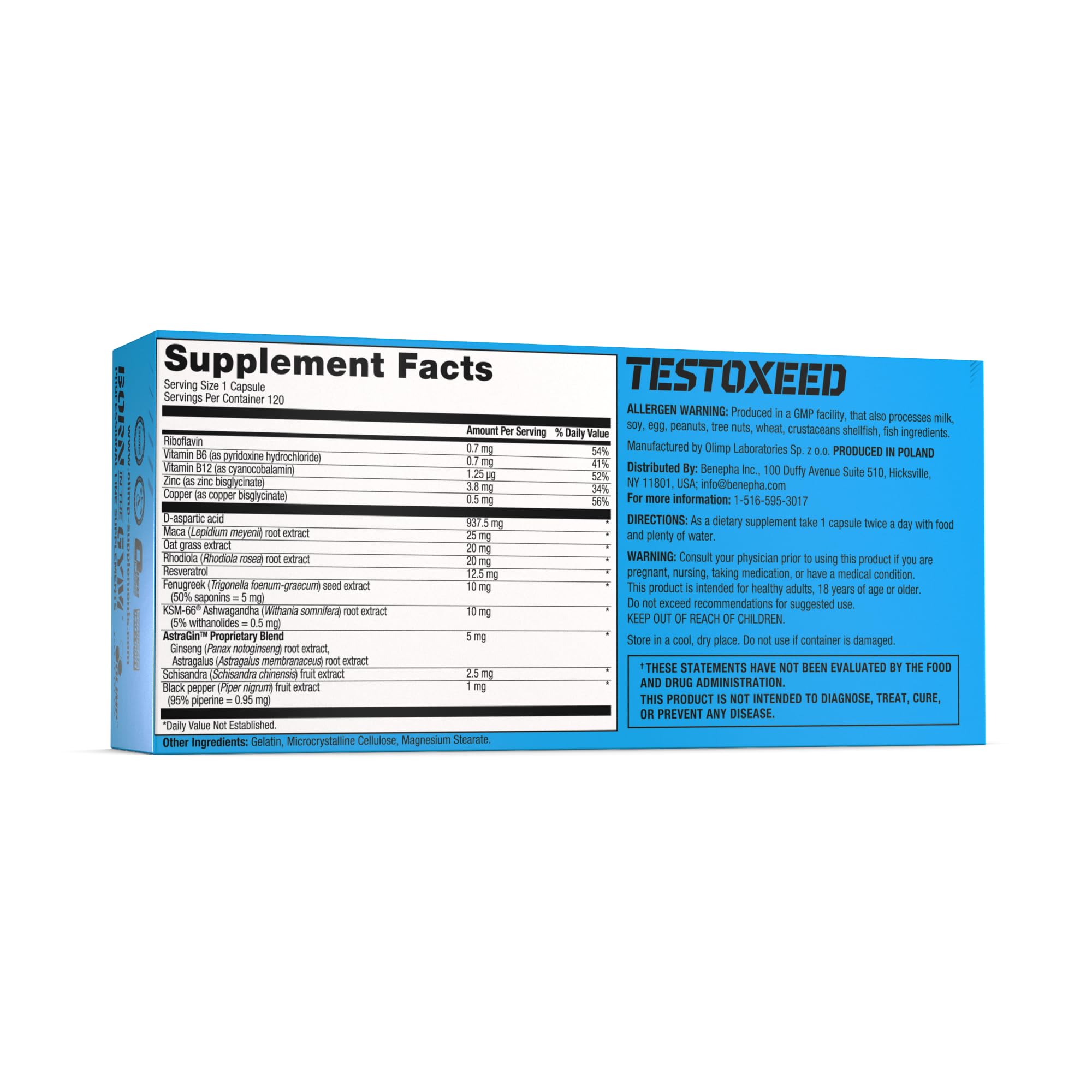 Olimp Testoxeed 120 capsules 2