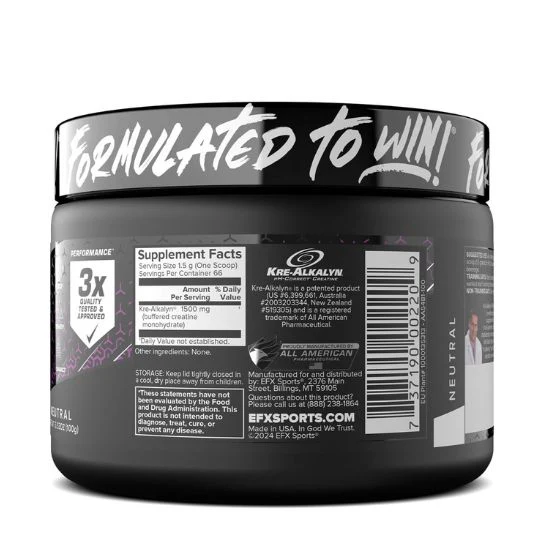 Efx Sports Krea-Alkalyn  Unflavored  100g 2