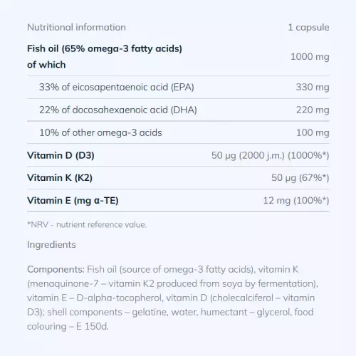 Olimp Gold Omega 3 D3+K2 Sport Edition 60 capsule 2