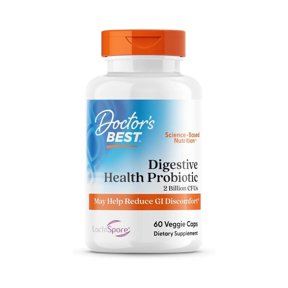 Doctor's Best Digestive Health Probiotic 2 Bilion with LactoSpore 60vcaps