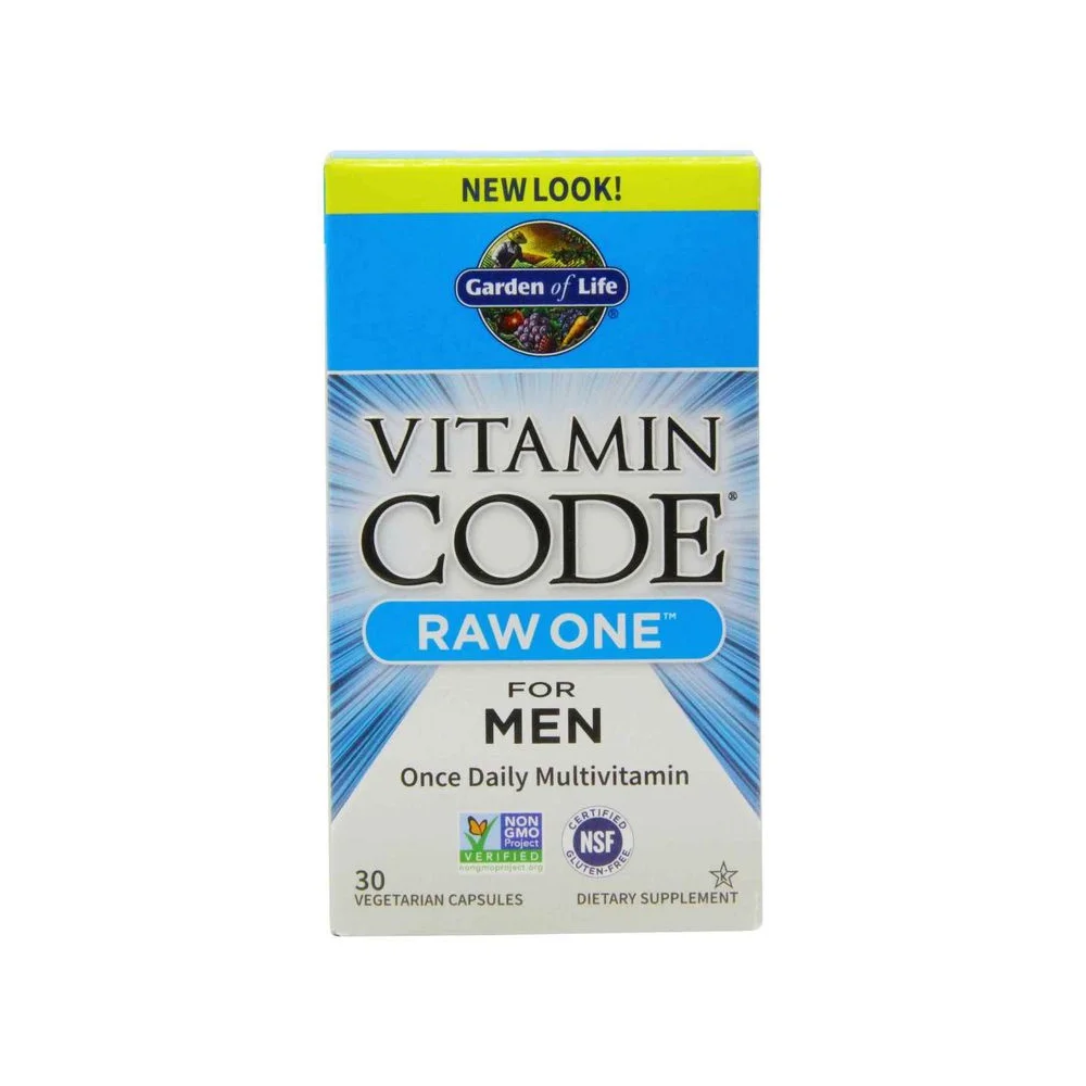 Garden of Life Vitamin Code Raw One for Men 30 vcaps