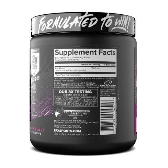Efx Sports Krea-Alkalyn Unflavored 210g 2