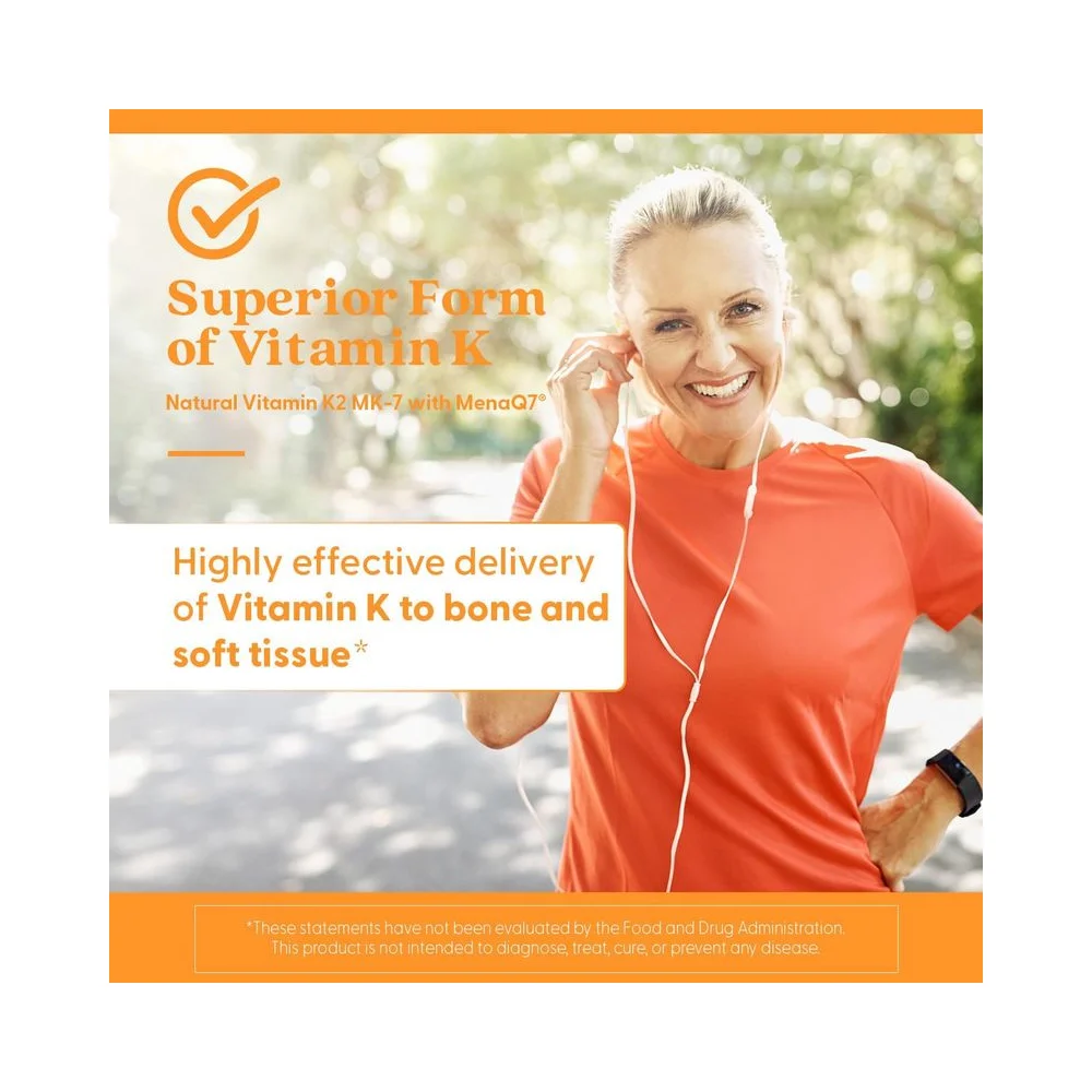 Doctor's Best Natural Vitamin K2 MK7 with MeneaQ7 45mg 60vcaps 4